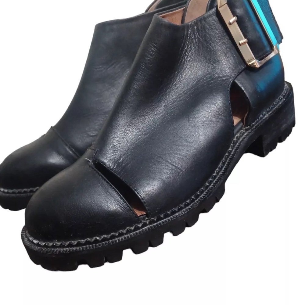Jeffrey Campbell Great Moments Flamel Ankle Boots Bootie Women’s Size 5.5 Black